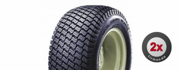 2x 18x9.50-8 CARLISLE MULTITRAC 4PR