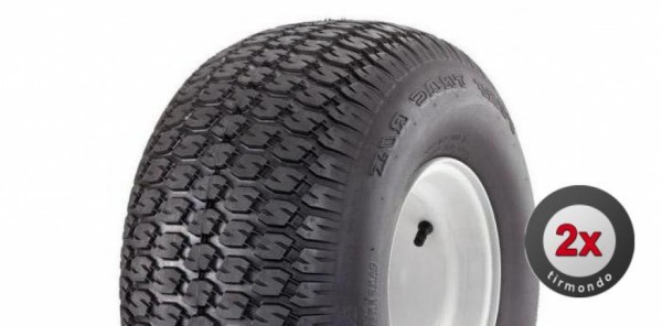 2x 18x9.50-8 CARLISLE TURFTRAC 2PR