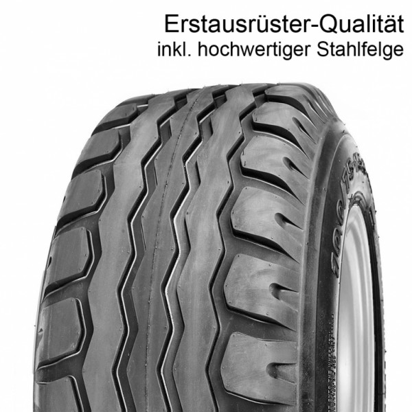 Komplettrad 11.5/80-15.3 139A8 14PR TL AW + 6-Loch Stahlfelge ET-5, 1 x Rad