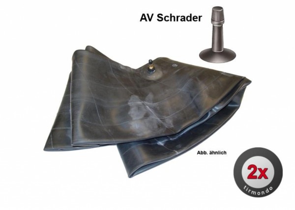 2x Schlauch S 8x1 1/4 +A/V Schrader+